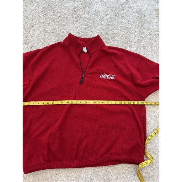 Pullover Sweatshirt Mens 3XL Red Vintage Coca-Cola Fleece U S A Pacific Styles - Picture 8 of 12